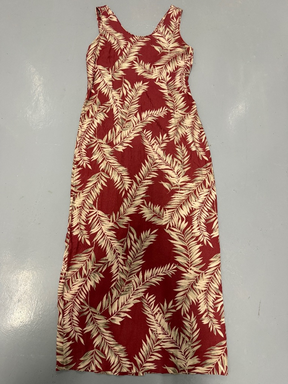 Tommy Bahama 100% silk maxi dress size 10 Hawaii tropical floral resort